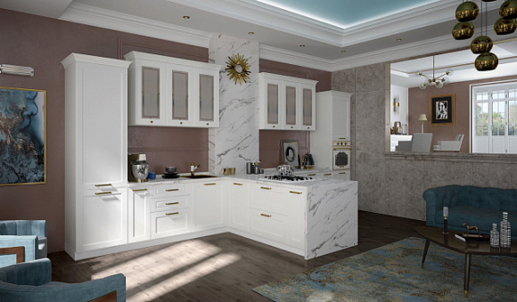 Светлая кухня в Обнинске