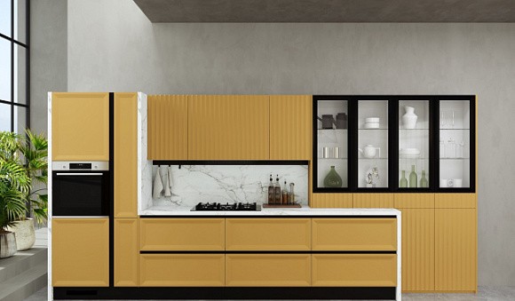 Бежевая кухня во Владикавказе