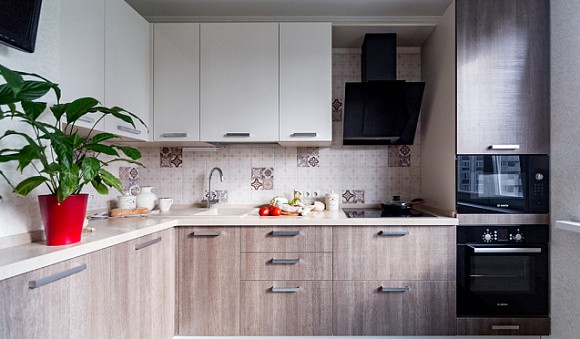 Бежевая кухня во Владикавказе