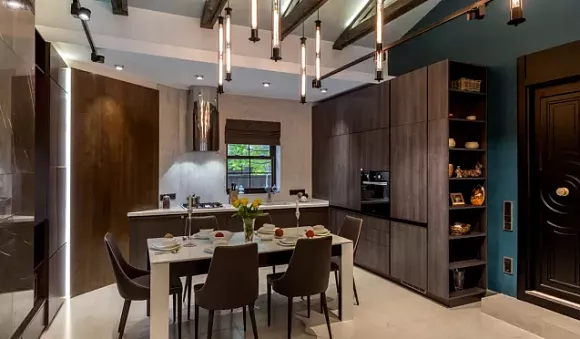 Кухня-гостиная в стиле лофт