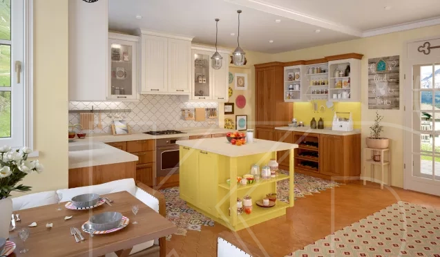 Желтый цвет в дизайне кухни: преимущества и сочетание с другими цветами