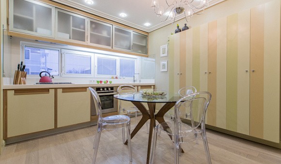 Бежевая кухня во Владикавказе