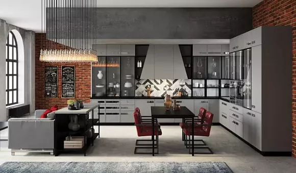 Серая кухня в Егорьевске