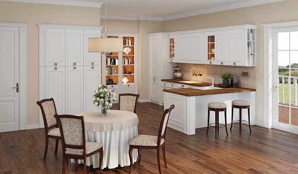 Светлая кухня в Сочи