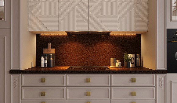 Светлая кухня в Сочи