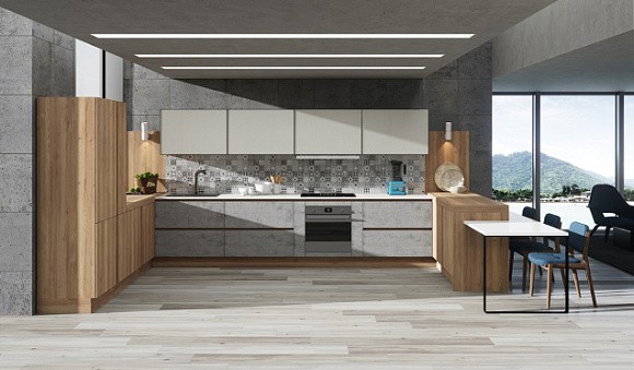 Бежевая кухня во Владивостоке