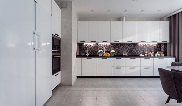 Светлая кухня в Санкт-Петербурге