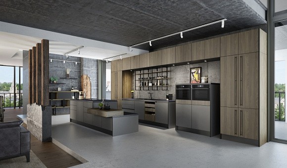 Серая кухня в Егорьевске