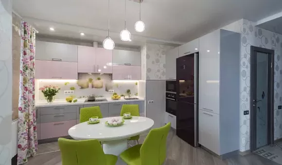 Серая кухня в Клину