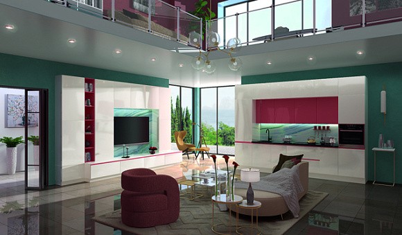 Бежевая кухня во Владикавказе