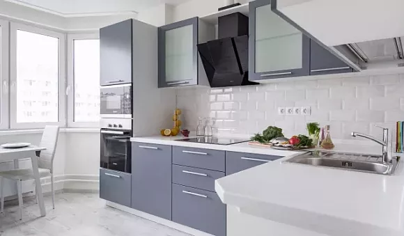 Серая кухня в Егорьевске