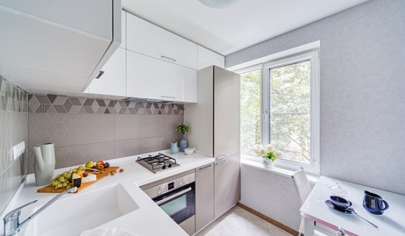 Серая кухня в Егорьевске