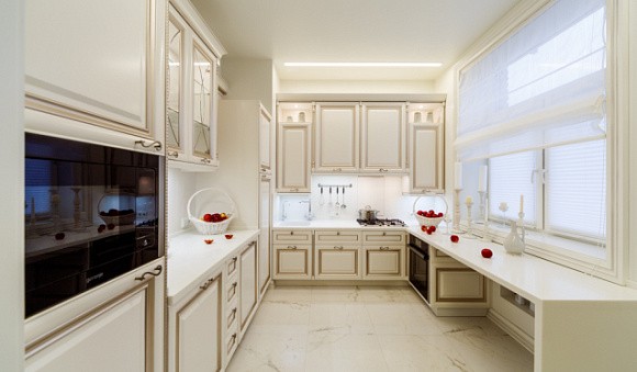 Бежевая кухня в Нальчике