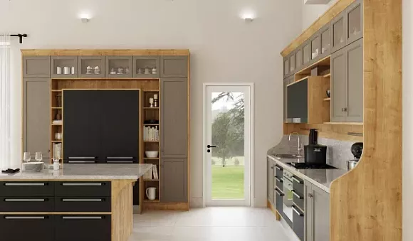 Серая кухня в Егорьевске