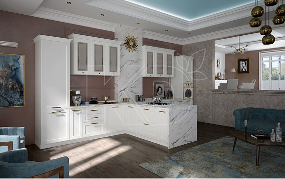 Белая кухня современная классика