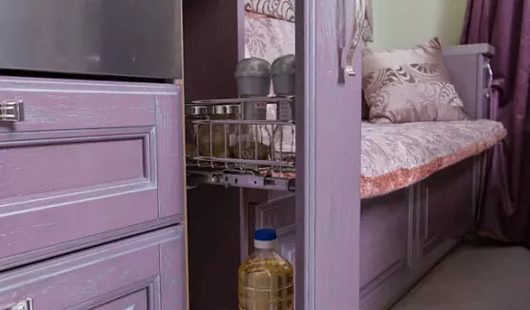 Фиолетовая кухня в Егорьевске