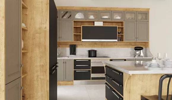 Серая кухня в Егорьевске