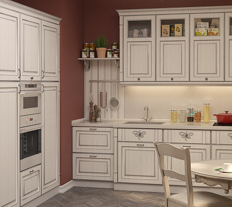 Кухня Катарина с патиной